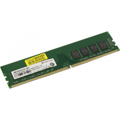 Transcend JM3200HLB-16G Модуль памяти Transcend 16GB JM DDR4 3200Mhz U-DIMM 2Rx8 1Gx8 CL22 1.2V