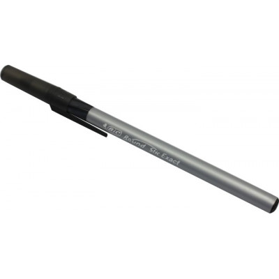 Bic Round Stic Exact 918542 Шариковая ручка, чёрная (цена за 1шт, в уп-ке 20шт)