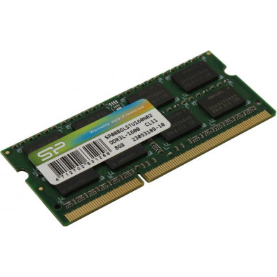 Silicon Power SP008GLSTU160N02 SO-DIMM DDR 3L DIMM 8Gb PC12800, 1600Mhz,