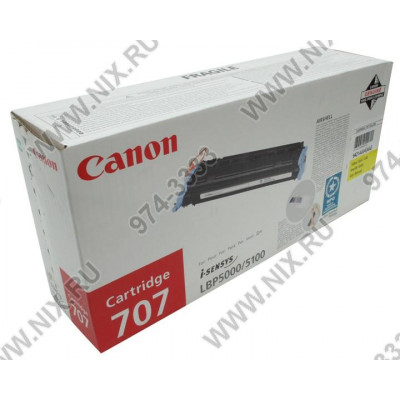 Картридж Canon 707 Yellow для LBP-5000