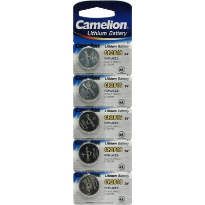 Camelion CR2016-5 (Li, 3V) уп. 5 шт