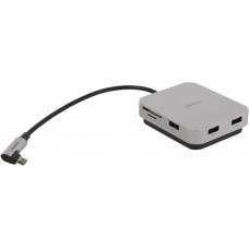 UGREEN CM521 60377 3xUSB3.2+SD/microSD Card Reader, подкл. USB-C