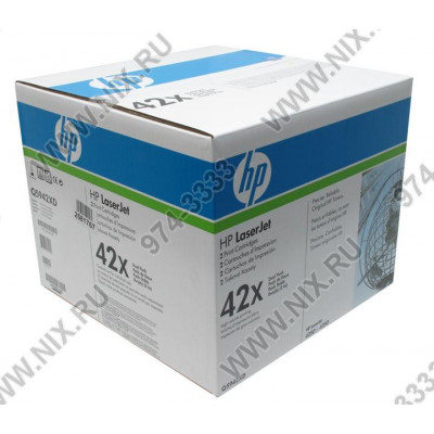 Картридж HP Q5942XD (№42X) Dual Pack BLACK для HP LJ 4250/4350 серии (повышенной ёмкости)