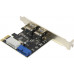 [NEW] KS-is KS-576 Контроллер PCIe USB 3.0 x 2 + 1