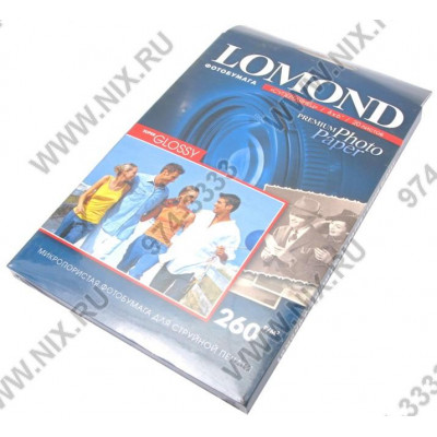 LOMOND 1103131 (A6, 10x15см, 20 листов, 260 г/м2) бумага фото суперглянец