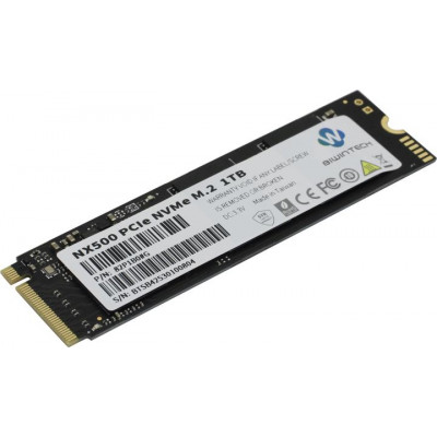 SSD M.2 BiwinTech 1.0Tb NX500 Series 82P1B0#G (PCI-E 3.0 x4, up to 2100/1700MBs, 3D NAND, 600TBW, 22х80mm)