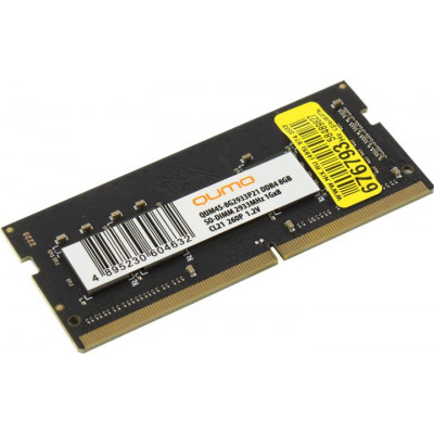 QUMO QUM4S-8G2933P21 DDR4 SODIMM 8Gb PC4-23400 CL21 (for NoteBook)