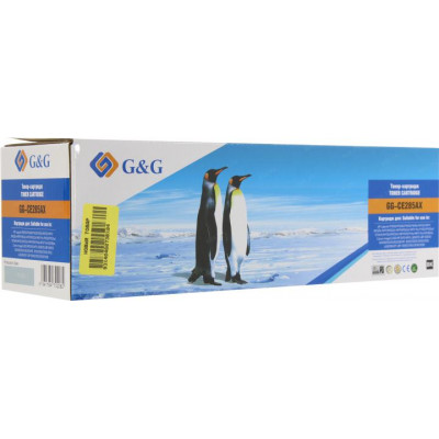 Картридж G&G GG-CE285AX Black для HP LaserJet P1005/P1006/P1505, Canon LBP-6000/6020