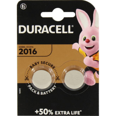 Duracell CR2016-2 (Li, 3V) уп. 2 шт