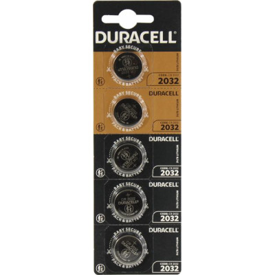 Duracell CR2032-5 (Li, 3V) уп. 5 шт