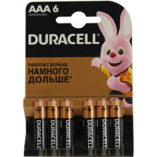 Duracell MN2400-6 (LR03) Size AAA, 1.5V,щелочной (alkaline) уп. 6 шт