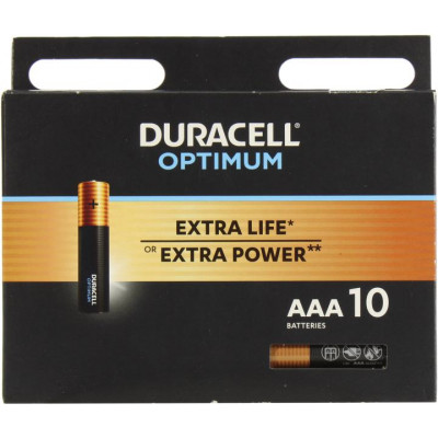 Duracell OPTIMUM MX2400-10 Size AAA, 1.5V,щелочной (alkaline) уп. 10 шт