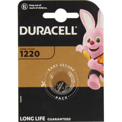 Duracell CR1220-1 (Li, 3V) уп. 1 шт