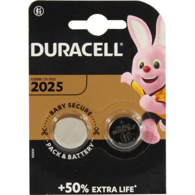 Duracell CR2025-2 (Li, 3V) уп. 2 шт