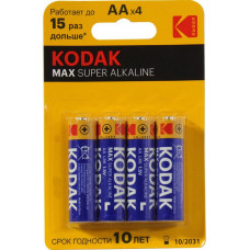 Kodak MAX CAT30952867 (LR6, Size AA, 1.5V, alkaline) уп. 4 шт