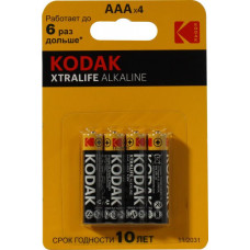 Kodak XTRALIFE CAT30951990 (LR03, Size AAA, 1.5V, alkaline) уп. 4 шт