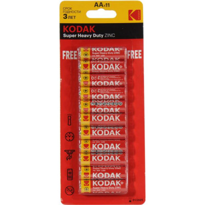 Kodak CAT30415034-RU1 (R6, Size AA, 1.5V, zinc) уп. 11 шт