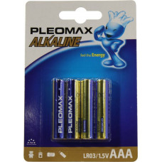 Pleomax LR03-4BL (Size AAA, 1.5V, alkaline) уп. 4 шт