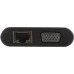 KS-is KS-701 Кабель-адаптер USB-C - HDMI(F)+VGA(F)+audio+LAN+CR+3xUSB3.0+USB-C