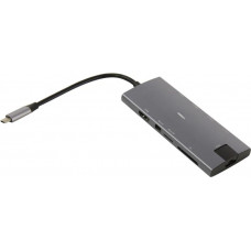 KS-is KS-704 Кабель-адаптер USB-C - HDMI(F)+miniDP+audio+LAN+CR+3xUSB3.0