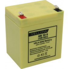 Аккумулятор YELLOW HR 12-5 (12V, 5Ah) для UPS