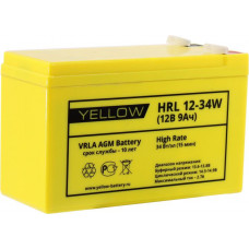 Аккумулятор YELLOW HRL 12-34W (12V, 9Ah) для UPS