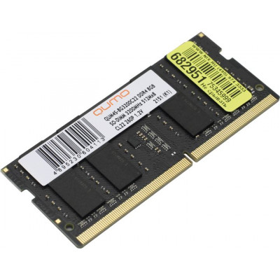 SO-DIMM DDR4 8GB QUMO 3200MHz PC-25600 512x8 CL22 Dual Rank Retail (QUM4S-8G3200C22)