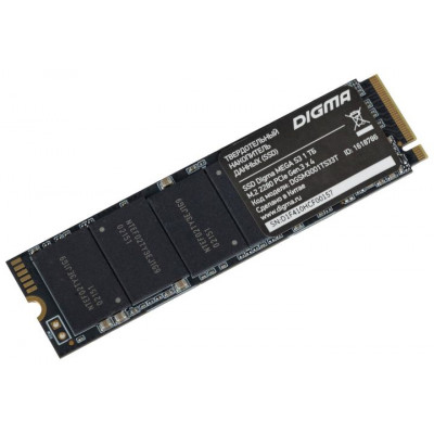 SSD Digma PCI-E x4 1Tb DGSM3001TS33T Mega S3 M.2 2280