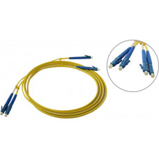 Hyperline FC-D2-9-LC/UR-LC/UR-H-2M-LSZH-YL Patch cord ВО, LC-LC, Duplex, SM 9/125 2м