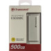 External SSD Transcend 500Gb ESD260C TS500GESD260C (USB3.1 gen 2, Type C 520/460Mbs, 3D NAND, 81x34x8mm, 33g) Silver