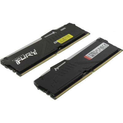 Kingston KF560C40BBAK2/32 32GB 6000MT/s DDR5 CL40 DIMM (Kit of 2) FURY Beast RGB