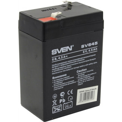 Аккумулятор SVEN SV645 (6V, 4.5Ah) для UPS