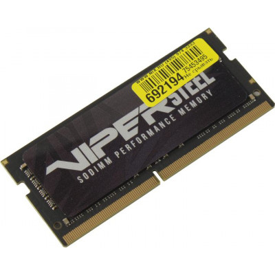 PATRIOT Viper Steel (PVS48G320C8S) SO-DIMM DDR 4 DIMM 8Gb PC25600, 3200Mhz,