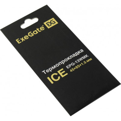 Термопрокладка ExeGate Ice EPG-13WMK (45x85x1.5 mm, 13,3 Вт/ (м•К))