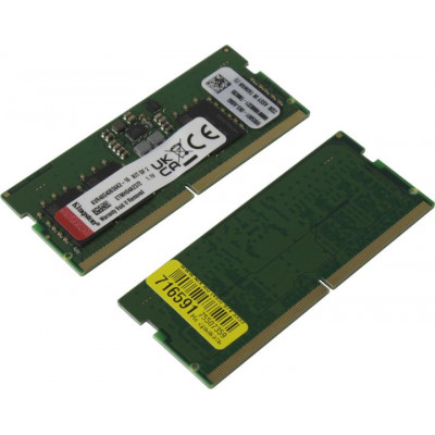 Kingston SODIMM DDR5 16GB Kit (8GBx2) 4800MHz C40 1Rx16 ValueRAM (KVR48S40BS6K2-16) (retail)