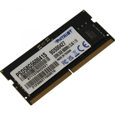 PATRIOT Signature Line (PSD58G560041S) SO-DIMM DDR 5 DIMM 8Gb 5600Mhz,