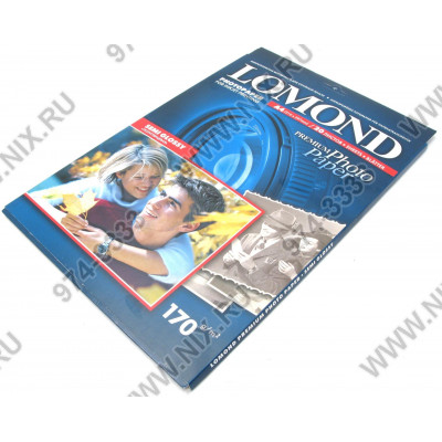 LOMOND 1101305 (A4, 20 листов, 170 г/м2) бумага фото полуглянец