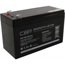 CBR Аккумуляторная VRLA батарея CBT-GP1272-F1 (12В 7.2Ач), клеммы F1