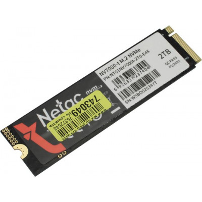 [NEW] SSD M.2 Netac 2.0Tb NV7000-t Series NT01NV7000t-2T0-E4X Retail (PCI-E 4.0 x4, NVMe 1.4, 22х80mm, heatsink)