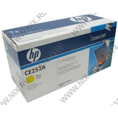 Картридж HP CE252A (№504A) Yellow для HP LJ CP3525, CM3530