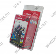 Canon CLI-521 ChromaLife Pack 2934B007AA/10AA набор чернильниц CLI-521 C/M/Y