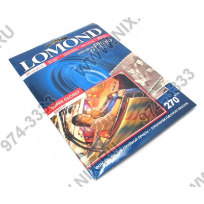 LOMOND 1106102 (A6, 10x15см, 20 листов, 270 г/м2) бумага фото суперглянцевая