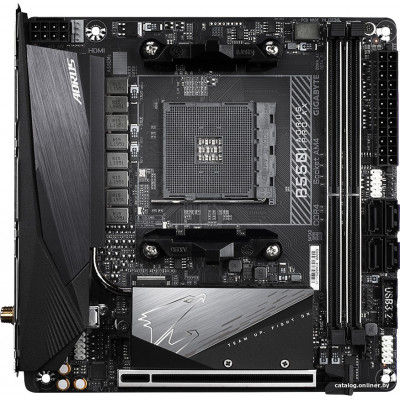 GIGABYTE B550I AORUS PRO AX (RTL) AM4 B550 PCI-E HDMI+DP 2.5GbLAN+WiFi+BT SATA RAID Mini-ITX 2DDR4