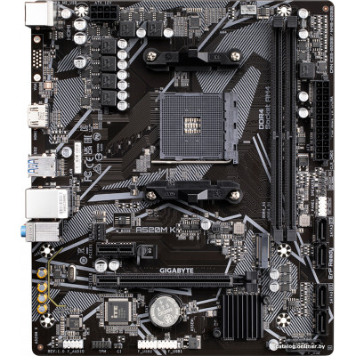 Gigabyte A520M K, Socket AM4, AMD A520