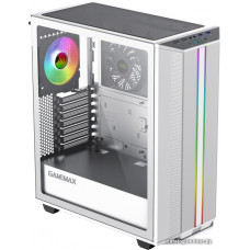 Корпус ATX Без БП GameMax Precision White (Tempered Glass,MESH,2xUSB 3.0,PWM+ARGB Hub,1x120mm ARGB fan incl.,COC Cooling