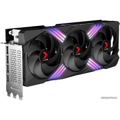 Видеокарта NVIDIA GeForce PNY RTX 4070Ti XLR8 Gaming Verto Triple Fan (VCG4070T12TFXXPB1) 12Gb GDDR6X HDMI+3xDP 2x8pin R