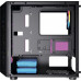 Корпус MicroATX Без БП Powercase Mistral Micro H3B V2, Tempered Glass, 2x 140mm + 1х 120mm 5-color fan, черный, mATX (CM