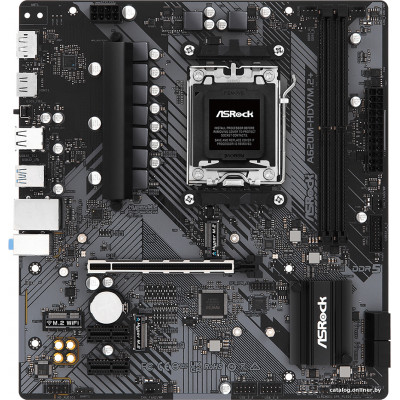 MB ASRock A620M-HDV/M.2+ Soc-AM5 (A620) PCI-Ex16 2xPCI-Ex1 2xM.2+M.2(WiFi) 1GbE LAN RAID 0/1/10 2xDDR5 6400MHz+ HDMI+DP 