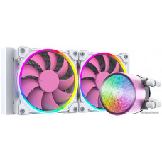 СВО ID-COOLING PINKFLOW 240 DIAMOND (TDP 250W, ARGB FAN and PUMP, PWM, DUAL FAN 120mm, розовый) RET