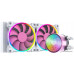 СВО ID-COOLING PINKFLOW 240 DIAMOND (TDP 250W, ARGB FAN and PUMP, PWM, DUAL FAN 120mm, розовый) RET